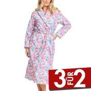 Damella Printed Terry Velour Robe Mixed Small Damen