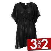 Damella Selma Basic Cover Up Tunica Schwarz Polyamid One Size Damen