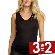 Damella Silk Tank Top Schwarz Seide Small Damen