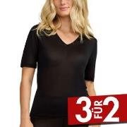 Damella Silk T-Shirt Schwarz Seide Small Damen