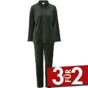 Damella Velour Plain Suit Dunkelgrün X-Large Damen