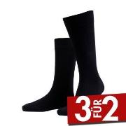 Amanda Christensen True Combed Cotton Sock Schwarz Gr 39/42