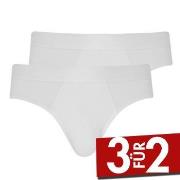 Jockey 2P Microfiber Air Brief Weiß Polyamid Small Herren