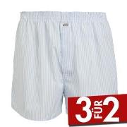 Jockey Woven Poplin Boxer Shorts Weiß Streifen Baumwolle Small Herren