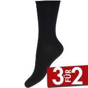 Decoy 2P Bamboo Thin Socks Schwarz Strl 37/41 Damen