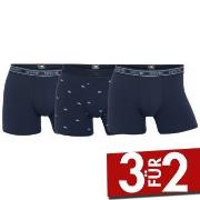Dovre 3P Bamboo Boxer Tights Dunkelblau Small Herren