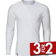 Dovre Grand Dad Rib Weiß Baumwolle Small Herren