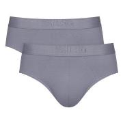 Sloggi 2P SLG Base Soft Midi Briefs Grau Small Herren