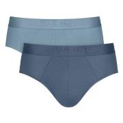Sloggi 2P SLG Base Soft Midi Briefs Blau Small Herren