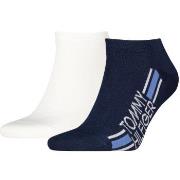 Tommy Hilfiger 2P Cotton Logo Stripe Sneaker Socks Weiß/Marine Gr 39/4...