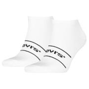 Levis 2P Organic Cotton Ankle Sock Weiß/Schwarz Gr 39/42