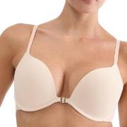 Triumph BH Pure Micro Push Up Bra With Front Closure Beige A 70 Damen