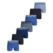 Björn Borg 7P Cotton Stretch Boxer Schwarz/Blau Baumwolle Small Herren
