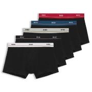 BOSS 5P Essential Trunks Schwarz Baumwolle Medium Herren
