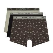 Armani Logo Boxer With Long Leg 3P Mixed Baumwolle Medium Herren