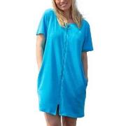 Trofe Short Sleeved Beachrobe Türkis Small Damen