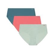 Under Armour 3P Pure Stretch No Show Hipster Mixed Small Damen