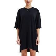 Bread and Boxers T-Shirt Dress Schwarz Viskose Small Damen