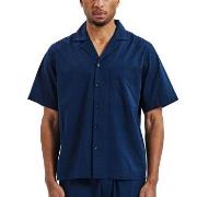 Bread and Boxers Woven Shirt Marine Ökologische Baumwolle Small Herren