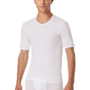 Schiesser Fine Rib Crew Neck 3XL-4XL Weiß Baumwolle 3XL Herren