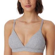 Schiesser BH Pure Rib Organic Cotton Soft Bra Grau A 70 Damen