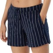 Schiesser Women Mix and Relax Shorts Marine gestreift Baumwolle 38 Dam...