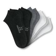 Schiesser 5P Women Sneaker Socks Schwarz/Grau Gr 39/42 Damen