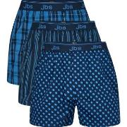 JBS 3P Organic Cotton Boxershorts Blau/Blau Ökologische Baumwolle Smal...