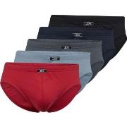 JBS 5P Organic Cotton Mini Slip Brief Schwarz/Rot Ökologische Baumwoll...