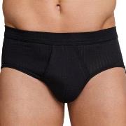 Schiesser 2P Sport Briefs With Fly Schwarz Baumwolle Small Herren