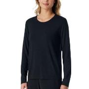 Schiesser Women Mix and Relax Longsleeved Shirt Schwarz Modal 38 Damen
