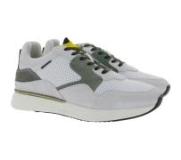 BULLBOXER Herren Sneaker mit Echtleder und Wechselfußbett 032P21350A W...