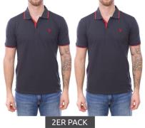 2er Sparpack U.S. POLO ASSN. Herren Polo-Shirt Basic-Shirt Baumwoll-Sh...