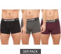 3er Pack HECHTER STUDIO Herren Boxershorts Baumwoll-Unterwäsche Schwar...