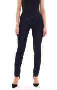 H.I.S. Damen schlichte Jeans im 5-Pocket-Style Denim-Hose mit Logo-Pat...