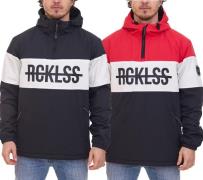 YOUNG & RECKLESS Herren Pull-Over Übergangs-Jacke im Color-Blocking-St...