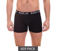 6er Pack REPLAY Herren Retro Boxershorts Baumwoll-Unterwäsche I101102-...