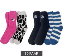 30 Paar Disney Minnie Mouse oder Peanuts Snoopy Damen Kuschel-Socken w...