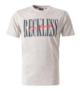 YOUNG & RECKLESS LA Vintage Herren schlichtes Baumwoll-Shirt mit Schri...