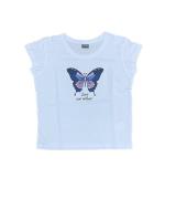 KIDSWORLD Kinder Sommer T-Shirt für Mädchen mit Schmetterling-Print Te...