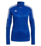 adidas Tiro21 Damen nachhaltiger Troyer-Pullover mit Logo Alltags-Pull...