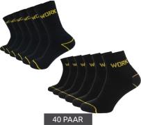 40 Paar GRIPWOOL Arbeits-Strümpfe Baumwoll-Socken Work-Socken Sneaker-...