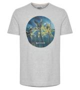 BLEND Tee Herren Baumwoll-T-Shirt nachhaltiges Kurzarm-Shirt mit Palme...