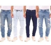 2Y Premium Herren Jeans stylische Denim-Hose verschiedene Modelle Blau