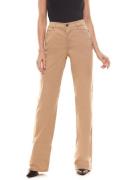 sheego luftige Damen-Stretchhose Basic-Look Beige