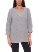 FLASHLIGHTS Damen 3/4-Arm Pullover Baumwoll-Pullover Grobstrick 852496...