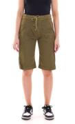 PLEASE Damen Stoff-Shorts kurze Hose mit Bindeband Bermuda 45331929 Kh...