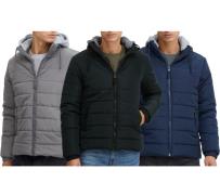 11 Project Ebberian Herren Übergangs-Jacke Stepp-Jacke mit abnehmbarer...