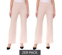 2er Pack MAC Chiara-Long Damen Stoff-Hose mit Zickzack-Muster nachhalt...