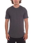 urban ace Herren Rundhals T-Shirt lang geschnittenes Baumwoll-Basic-Sh...